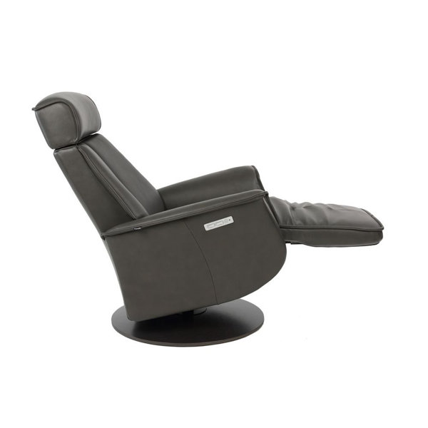Hokku Designs Brandye Leather Recliner with Ottoman Wayfair
